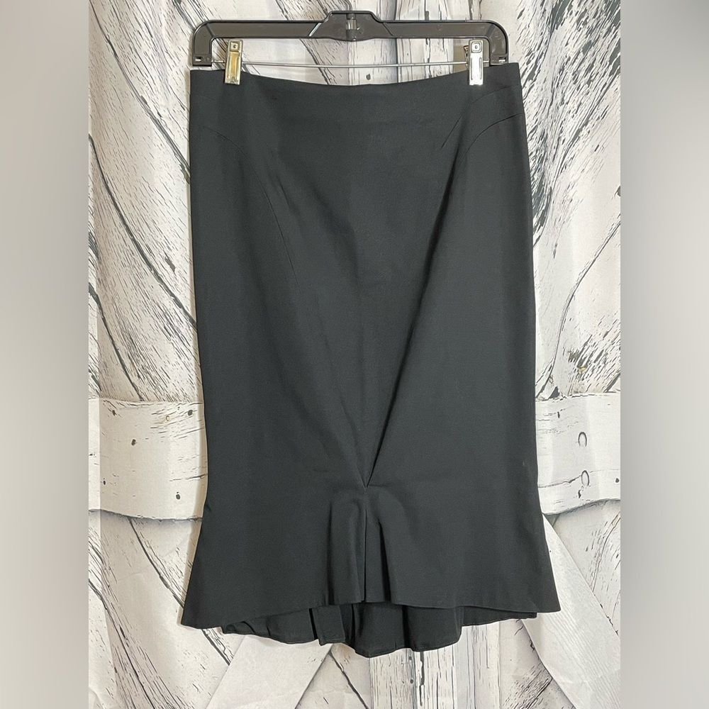 Zack Posen High Low Pencil Skirt Black Size 12